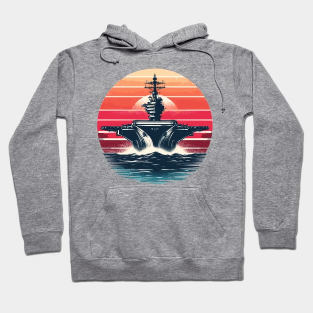 Aircraft carrier Hoodie by Vehicles-Art